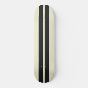 Any Color Background & Black Car Racing Stripes Skateboard