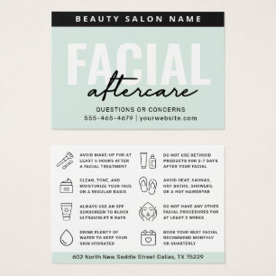 Any Color Teal Facial Aftercare