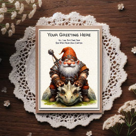 Any Occasion Gnome and Elven Warrior Storybook Postkarte