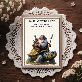 Any Occasion Gnome and Elven Warrior Storybook Postkarte