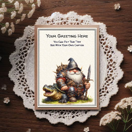 Any Occasion Gnome and Elven Warrior Storybook Postkarte