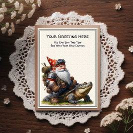 Any Occasion Gnome and Elven Warrior Storybook Postkarte
