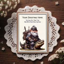 Any Occasion Gnome and Elven Warrior Storybook Postkarte