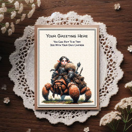Any Occasion Gnome and Elven Warrior Storybook Postkarte