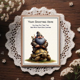 Any Occasion Gnome and Elven Warrior Storybook Postkarte