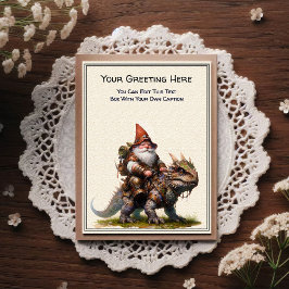 Any Occasion Gnome and Elven Warrior Storybook Postkarte