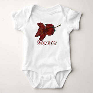 Anyany und Hibiskus (kein mälk) Baby Strampler