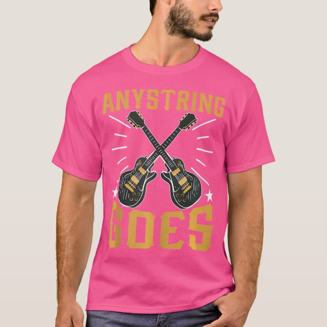 Anystring Goes Acoustic Guitar T-Shirt (Vorderseite)