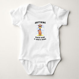 AnythingWorthDoingWithSupport-T-Shirt Baby Strampler