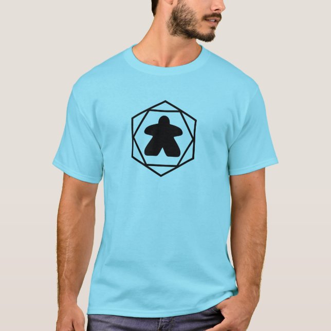 Anytime Meeple Black Art Mens Shirt (Vorderseite)