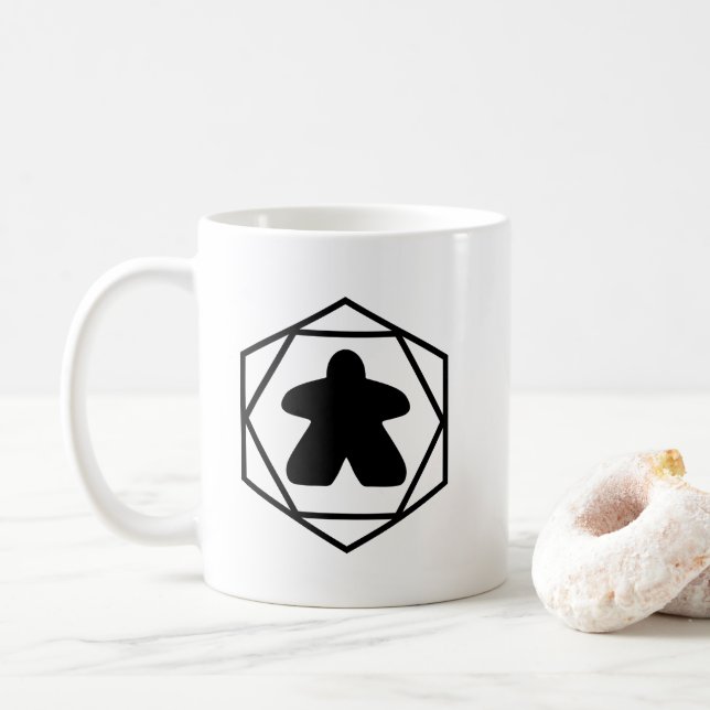 Anytime Meeple Black Art Tasse (Mit Donut)