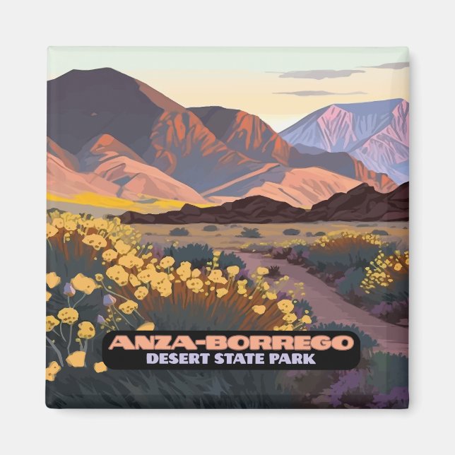 Anza Borrego Desert Staat Park California Magnet (Vorne)