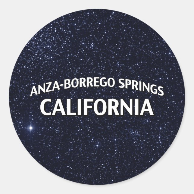 Anza-Borrego Springs California Runder Aufkleber (Vorderseite)