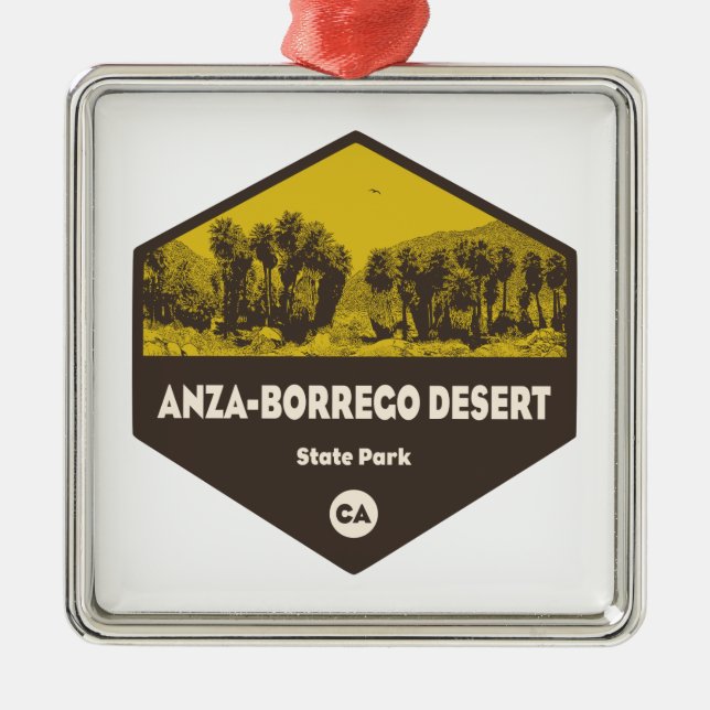 Anza-Borrego Wüste Staat Park/Garten: Ornament Aus Metall (Vorne)