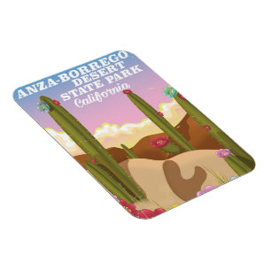 Anza-Borrego Wüsten-Staats-Parkreiseplakat Magnet