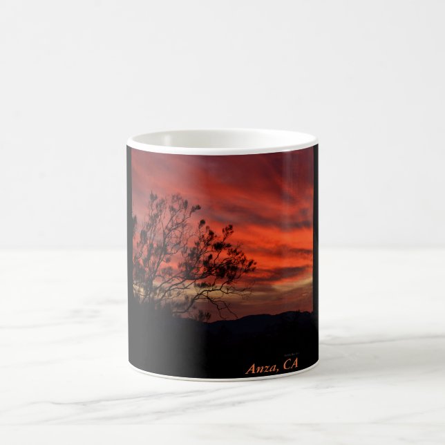 Anza, CA Sunset Coffee Mug (Centre)