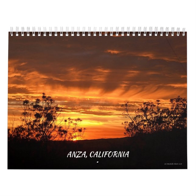 Anza, Kalifornien Zwölfmonatskalender Kalender (Titelbild)