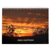 Anza, Kalifornien Zwölfmonatskalender
