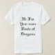 Anzahl der Drachen anpassbar T-Shirt (Design vorne)