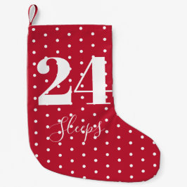 Anzahl der Schlafplätze bis Weihnachtskalender Rot Kleiner Weihnachtsstrumpf