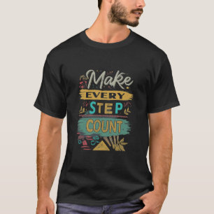 Anzahl jeder Schritte T-Shirt