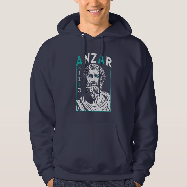 Anzar God of Rain North African Mythology Hoodie (Vorderseite)