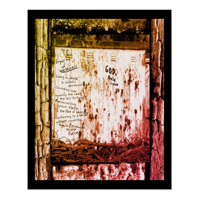 Anzeichen von Schwäche Poster (Vorderseite)