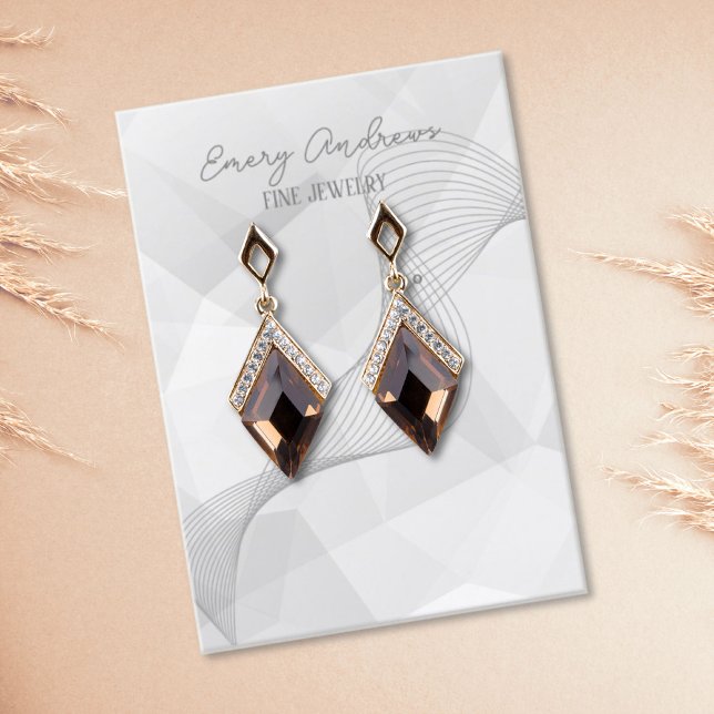 Anzeige der abstrakten Designer-Schmuckhalterung Visitenkarte (Von Creator hochgeladen)