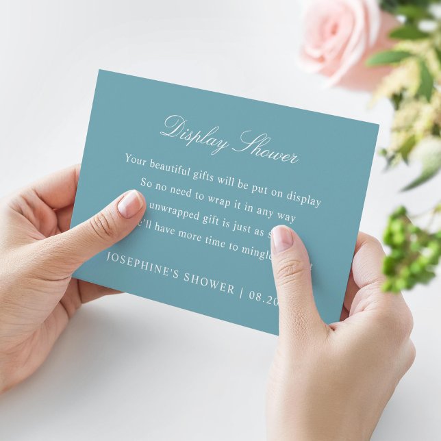 Anzeige der Blauen Einschließkarte für Duschdusche RSVP Karte (Von Creator hochgeladen)