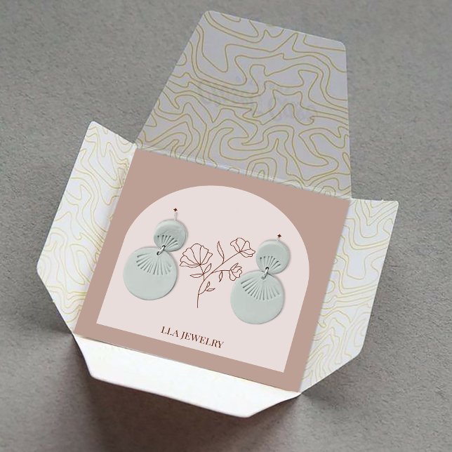 Anzeige der Minimalistischen, handgefertigten Schm Quadratische Visitenkarte (Von Creator hochgeladen)