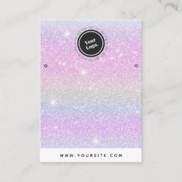 Anzeige der niedlichen und Funkelnd Einhornröhrche Visitenkarte