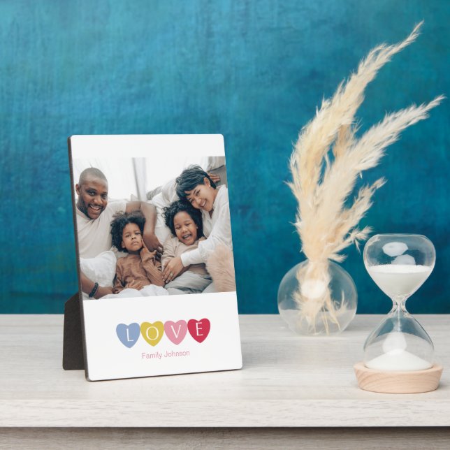 Anzeige des Fotos für die Liebe mit benutzerdefini Fotoplatte (Seite)