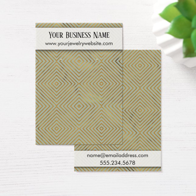 Anzeige des Golden Pattern Sage Green Earring (Schreibtisch)