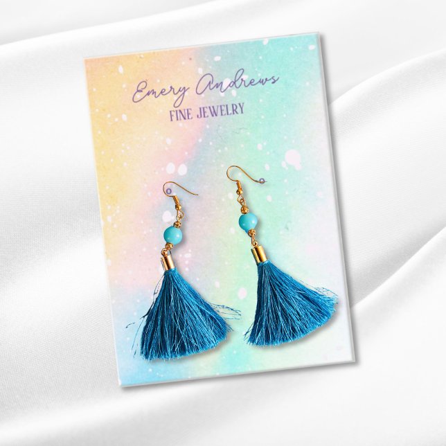 Anzeige des Schmuckhalters für den Aquarell-Design Visitenkarte (Von Creator hochgeladen)