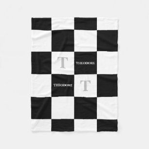 Anzeige des Theodornamens Custom Unisex Kinderzimm Fleecedecke