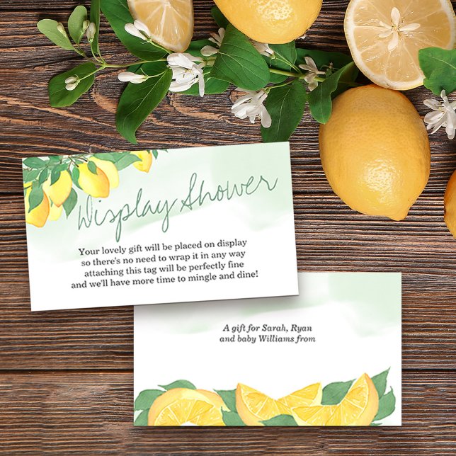 Anzeige Dusche ohne Wrap Gedicht Citrus Lemon neut Begleitkarte (Von Creator hochgeladen)