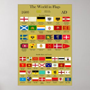 ANZEIGE Flaggen 1600 der Welt Poster