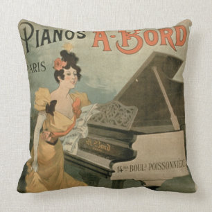 Anzeige für "A. Bord Pianos, Paris" (Farbe Kissen