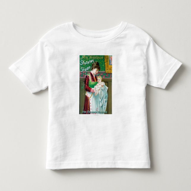 Anzeige für beruhigenden Sirup Frau-Winslows Kleinkind T-shirt (Vorderseite)