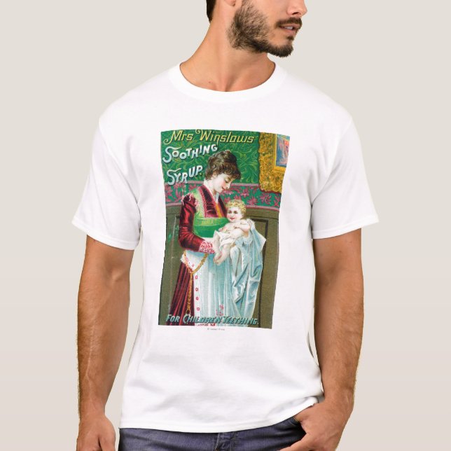 Anzeige für beruhigenden Sirup Frau-Winslows T-Shirt (Vorderseite)