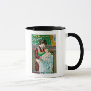 Anzeige für beruhigenden Sirup Frau-Winslows Tasse