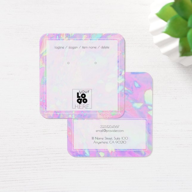 Anzeige für das Logo "Iridescent Opal Marble Earri (Schreibtisch)