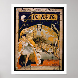Anzeige für das Musical "der Traum", an Poster