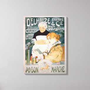 Anzeige für Delhaize, Brüder und Co. am Th Leinwanddruck
