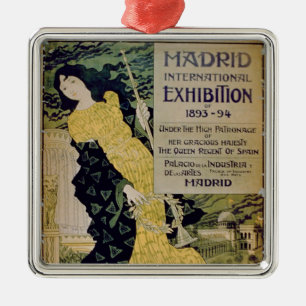 Anzeige für den 'MadridInternational Exhibi Silbernes Ornament