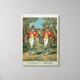 Anzeige für die "Harley Brüder" (Farbli Leinwanddruck