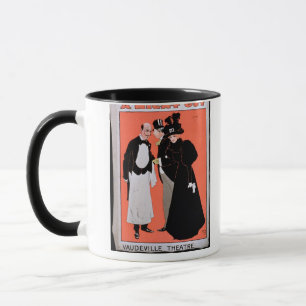 Anzeige für "eine Nacht heraus", am Varieté Tasse