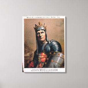 Anzeige für 'John McCullough als Richard III Leinwanddruck