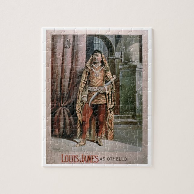 Anzeige für "Louis James als Othello" (Farbe (Vertikal)