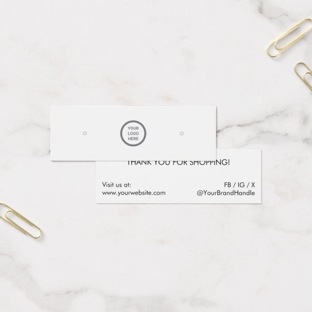 Anzeige für Minimalistische Schmuckstücke mit Logo (Büro)
